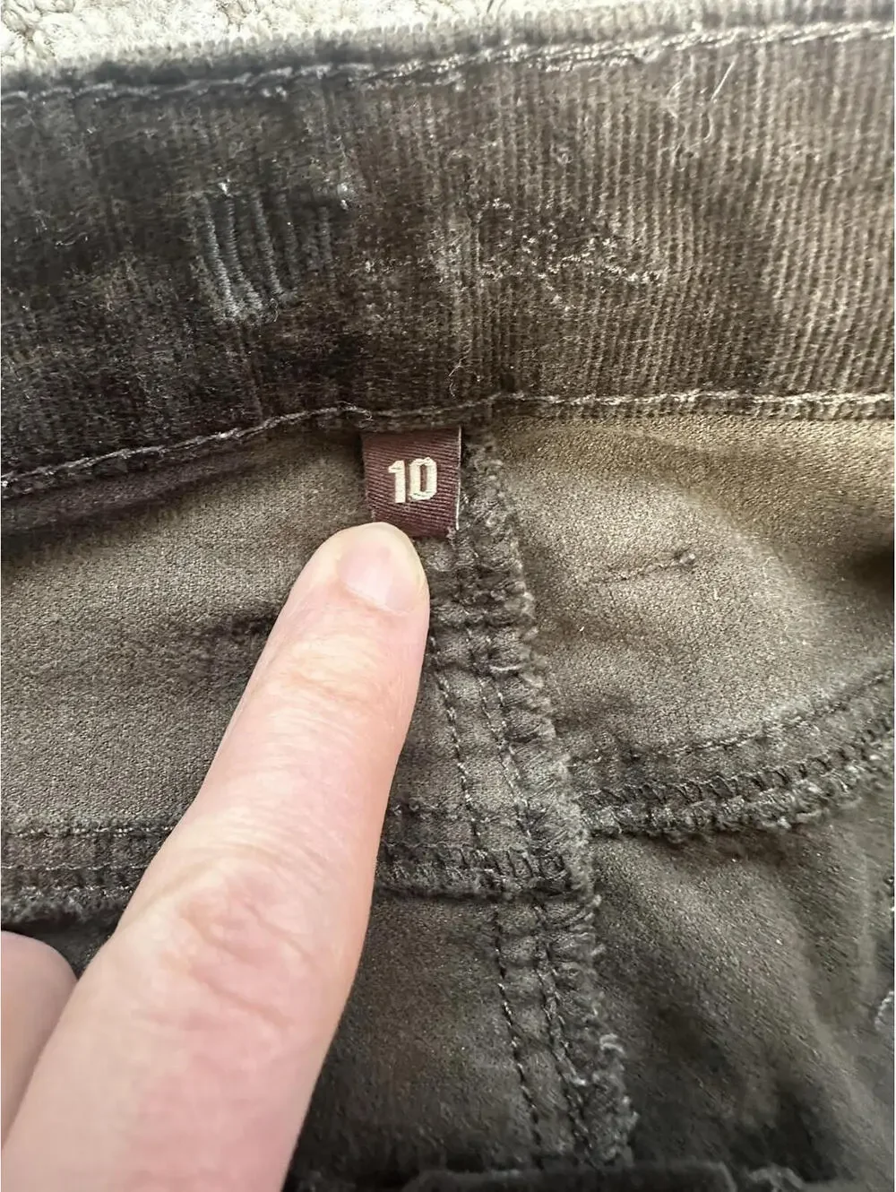 KUT from the Kloth Womens 10 Brown Zip Fly Diana Stretch Corduroy Skinny Pants - Picture 5 of 8